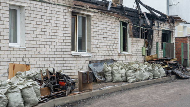 Professional Soot Cleanup technician working in Glencoe, FL